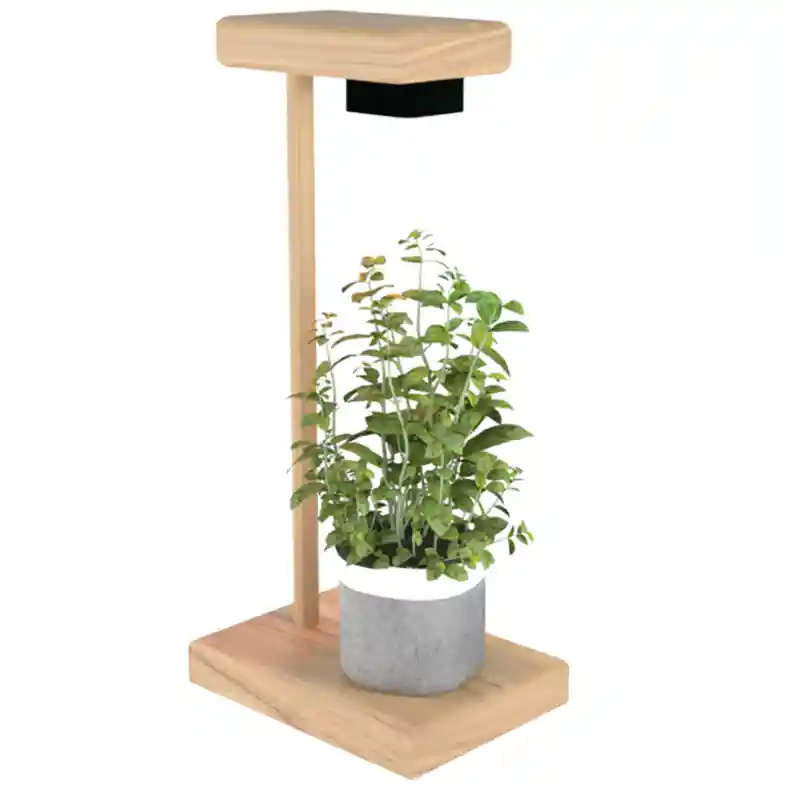 Grow Light with stand and plant - 3D Render